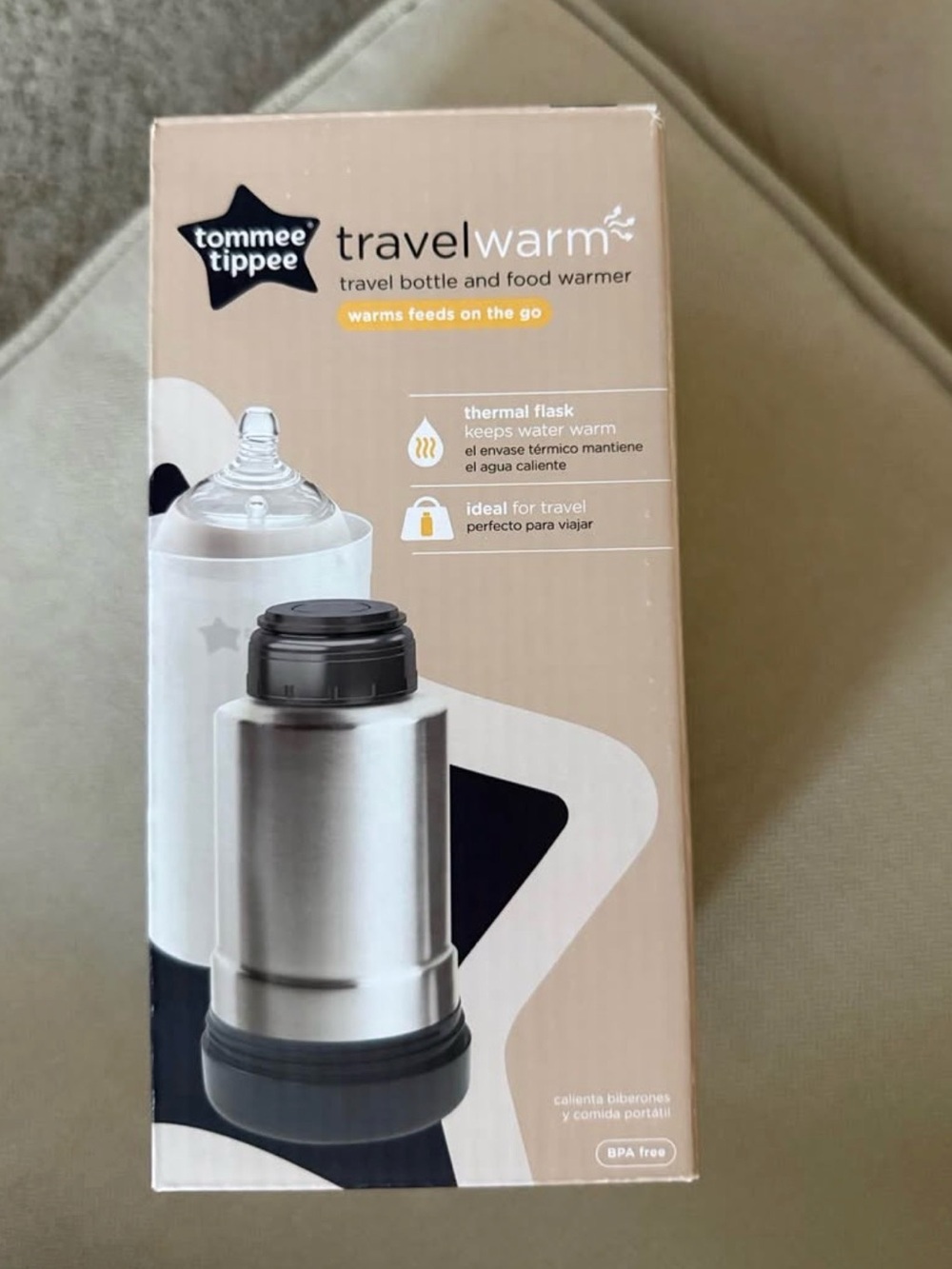 Travel bottle warmer